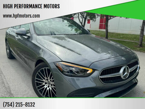 2022 Mercedes-Benz C-Class for sale at HIGH PERFORMANCE MOTORS in Hollywood FL