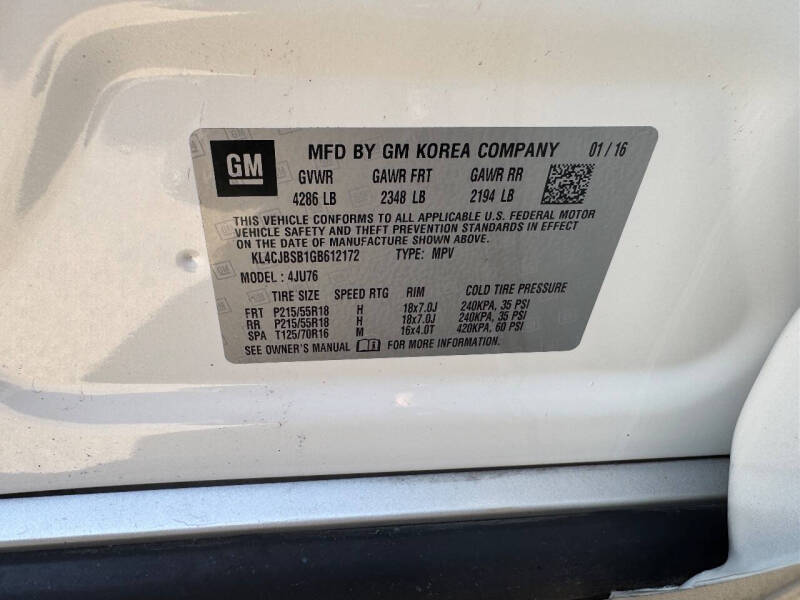 2016 Buick Encore Convenience