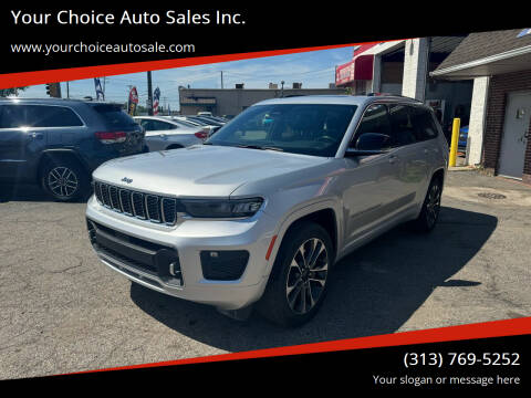 2022 Jeep Grand Cherokee L for sale at Your Choice Auto Sales Inc. in Dearborn MI