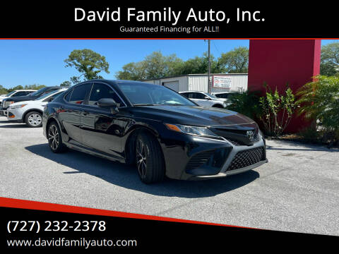 2018 Toyota Camry for sale at David Family Auto, Inc. in New Port Richey FL