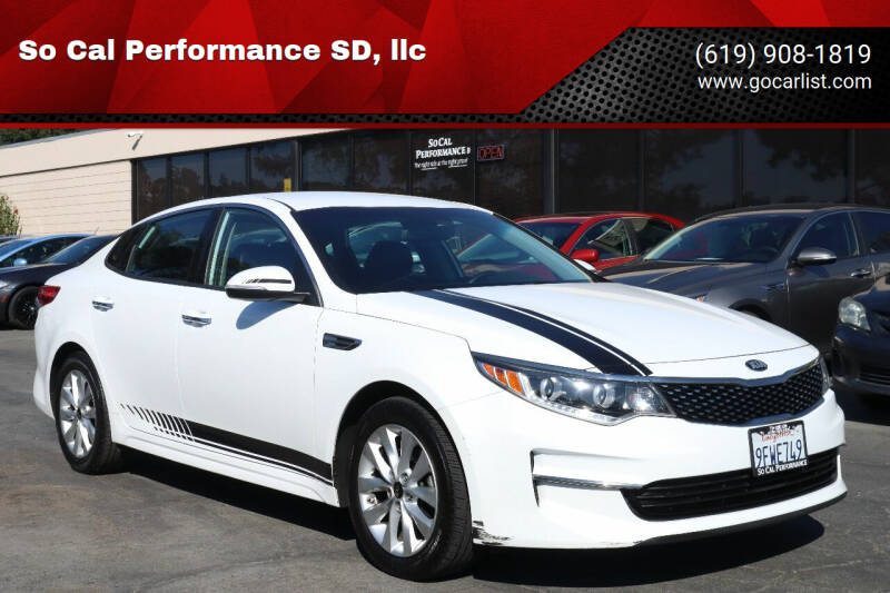 2016 Kia Optima for sale at So Cal Performance SD, llc in San Diego CA