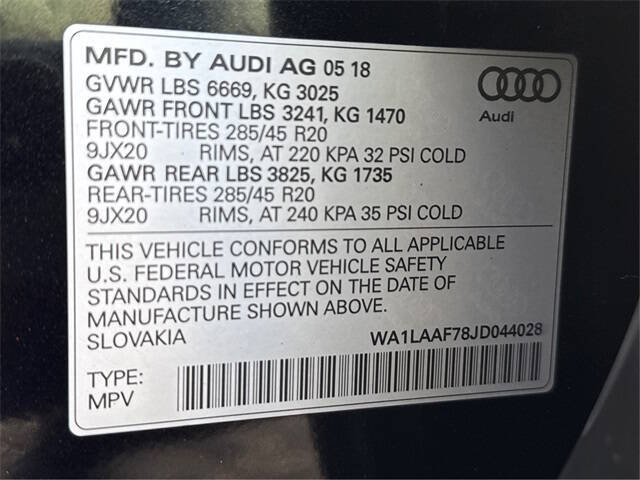 2018 Audi Q7 for sale at Next Step Auto Sales LLC in Kirtland, OH