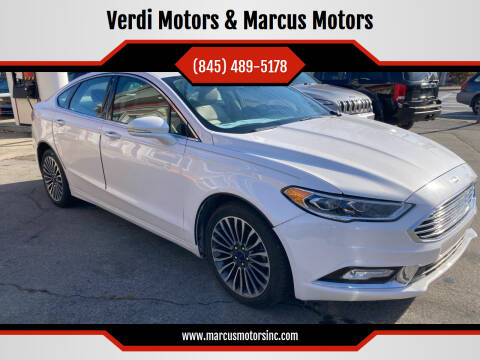 2017 Ford Fusion for sale at Verdi Motors & Marcus Motors in Pleasant Valley NY