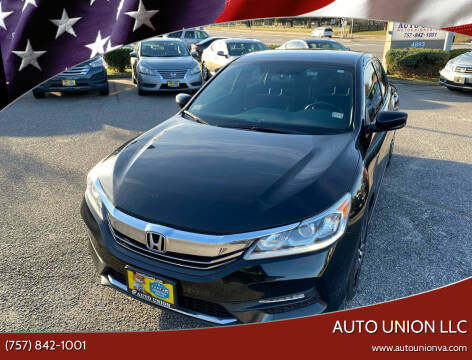 2016 Honda Accord for sale at Auto Union LLC in Virginia Beach VA