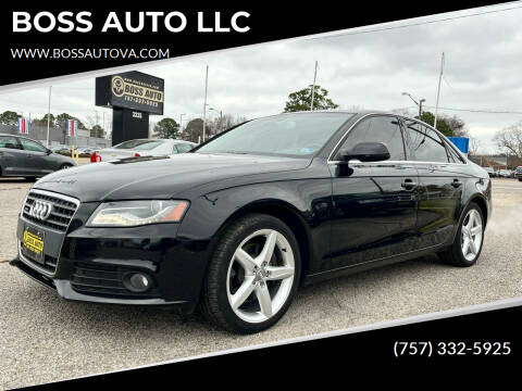 2010 Audi A4 for sale at BOSS AUTO LLC in Norfolk VA