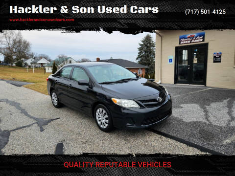 2012 Toyota Corolla for sale at Hackler & Son Used Cars in Red Lion PA