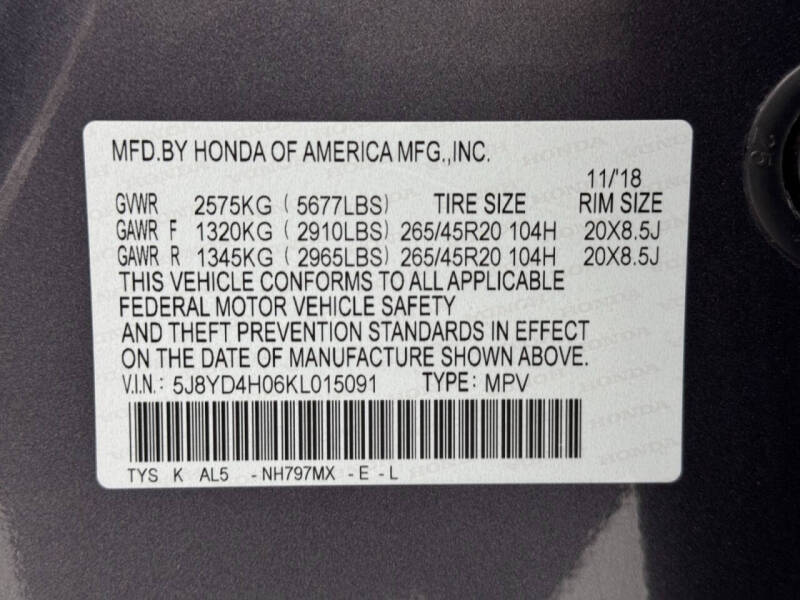 2019 Acura MDX SH-AWD w/Tech w/A-SPEC