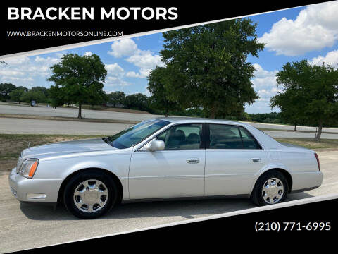 2000 Cadillac DeVille for sale at BRACKEN MOTORS in San Antonio TX