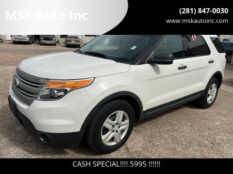 2012 Ford Explorer for sale at MSK Auto Inc in Houston TX