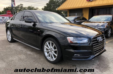 2016 Audi A4 for sale at AUTO CLUB OF MIAMI, INC in Miami FL