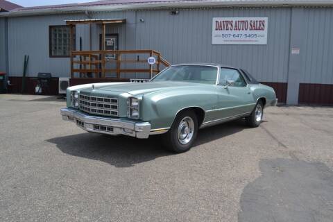 1977 Chevrolet Monte Carlo for sale at Dave's Auto Sales in Winthrop MN