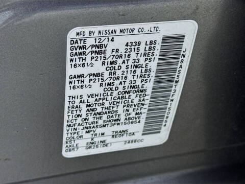 2015 Nissan Rogue Select S