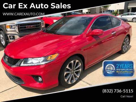 2013 Honda Accord for sale at Car Ex Auto Sales in Houston TX
