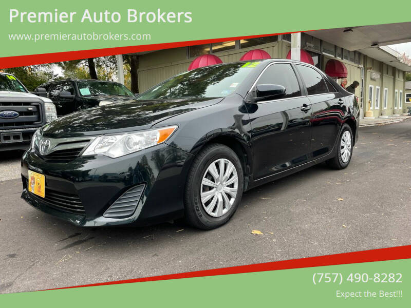 2012 Toyota Camry for sale at Premier Auto Brokers in Virginia Beach VA