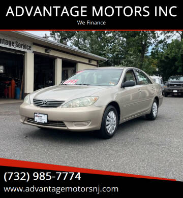 2005 Toyota Camry for sale at ADVANTAGE MOTORS INC in Edison NJ