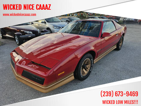 1984 Pontiac Firebird for sale at WICKED NICE CAAAZ in Cape Coral FL
