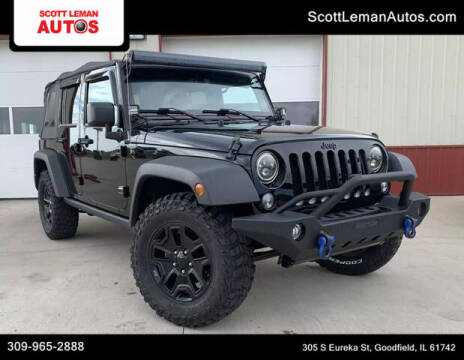 2017 Jeep Wrangler Unlimited for sale at SCOTT LEMAN AUTOS in Goodfield IL
