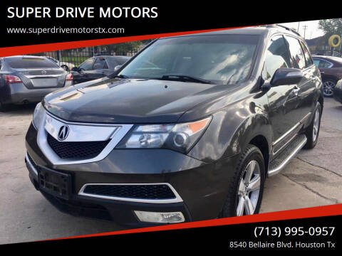 2010 Acura MDX for sale at SUPER DRIVE MOTORS in Houston TX