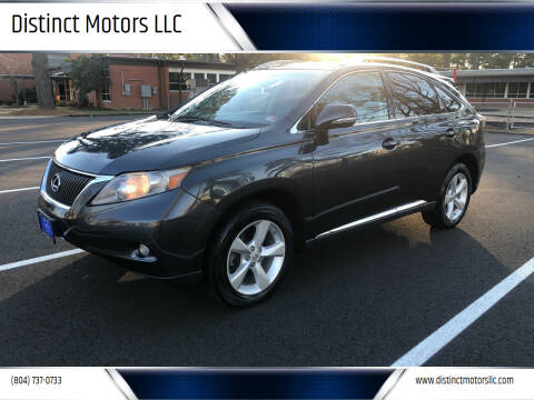2010 Lexus RX 350 for sale at Distinct Motors LLC in Mechanicsville VA