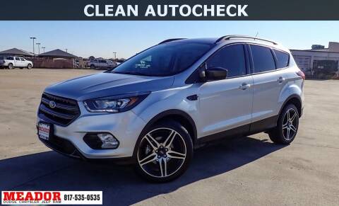 2019 Ford Escape for sale at Meador Dodge Chrysler Jeep RAM in Fort Worth TX
