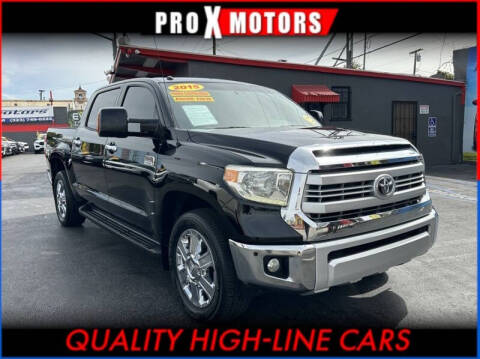 2015 Toyota Tundra for sale at Pro X Motors in South Gate CA