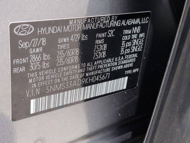 2019 Hyundai Santa Fe SEL Plus 2.4L