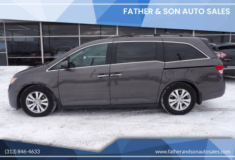 2015 Honda Odyssey for sale at Father & Son Auto Sales in Dearborn MI