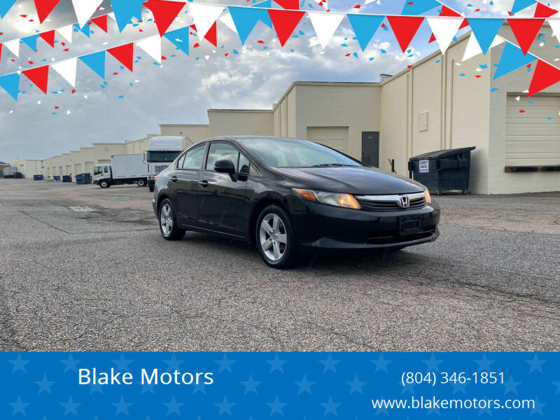 2012 Honda Civic for sale at Blake Motors in Henrico VA
