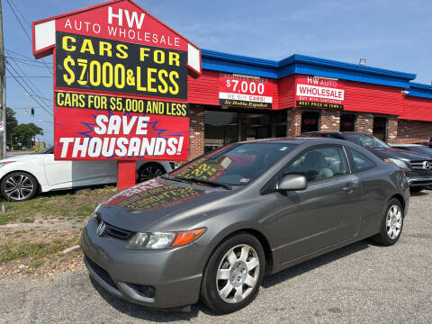 2008 Honda Civic for sale at HW Auto Wholesale in Norfolk VA