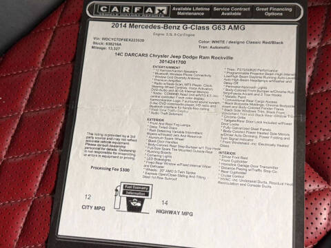 2014 Mercedes-Benz G-Class G 63 AMG