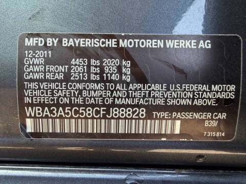 2012 BMW 3 Series 328i