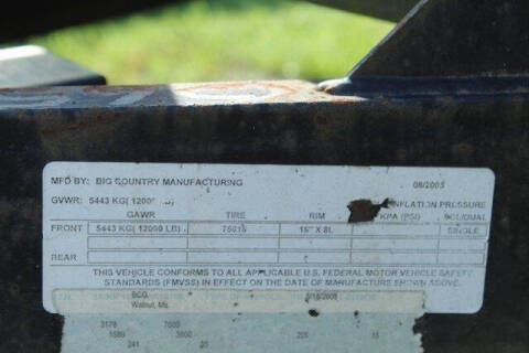2005 BIG COUNTRY 16 ft Tag Trailer