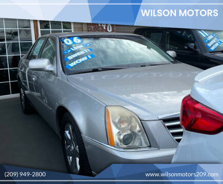 2006 Cadillac DTS for sale at WILSON MOTORS in Stockton CA