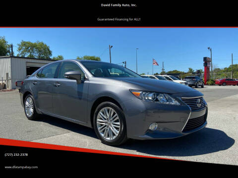 2013 Lexus ES 350 for sale at David Family Auto, Inc. in New Port Richey FL