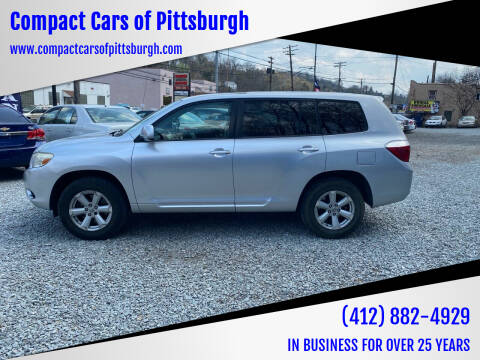 2008 Toyota Highlander for sale at Compact Cars of Pittsburgh in Pittsburgh PA