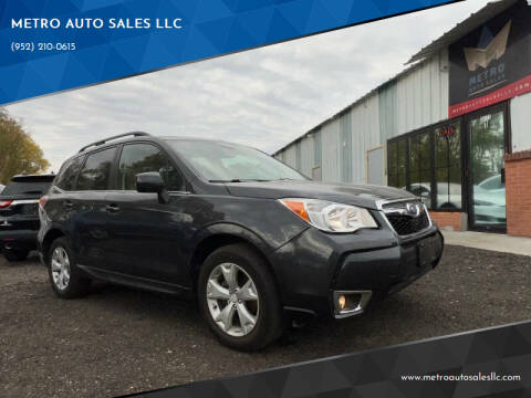 2015 Subaru Forester for sale at METRO AUTO SALES LLC in Lino Lakes MN