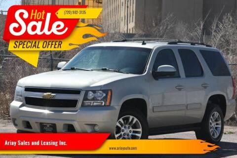 2013 Chevrolet Tahoe for sale at Ariay Sales and Leasing Inc. - Pre Owned Storage Lot in Denver CO