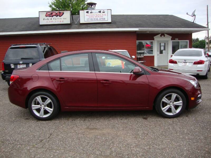 2015 Chevrolet Cruze for sale at G and G AUTO SALES in Merrill WI
