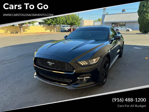 2017 Ford Mustang for sale at Cars To Go in Sacramento CA