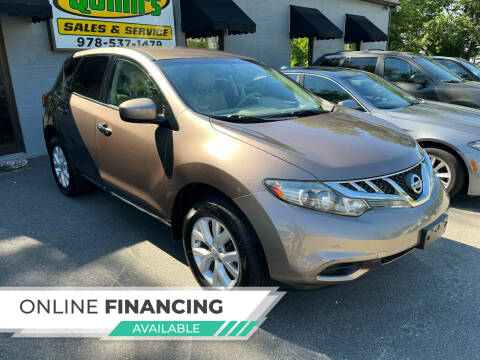 2012 Nissan Murano for sale at QUINN'S AUTOMOTIVE in Leominster MA