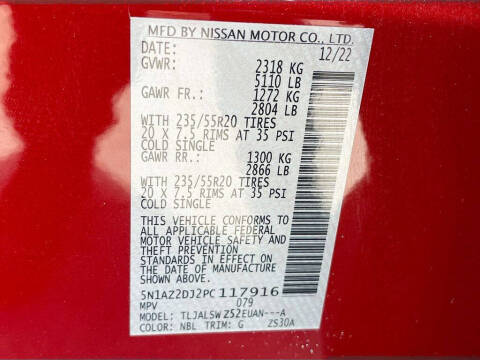 2023 Nissan Murano Platinum