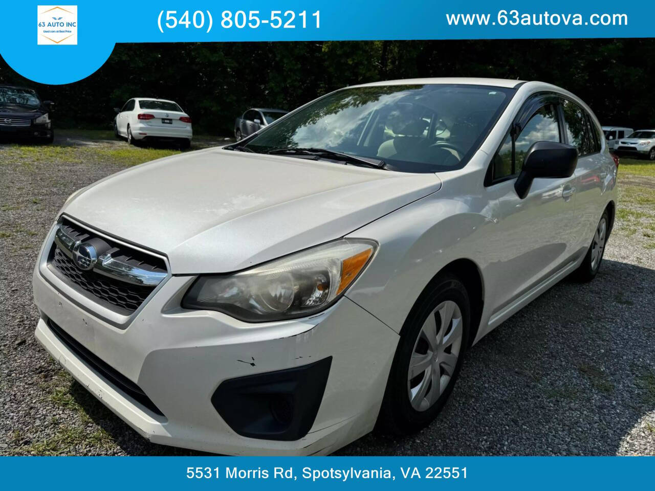 2013 Subaru Impreza for sale at 63 Auto Inc in Spotsylvania, VA