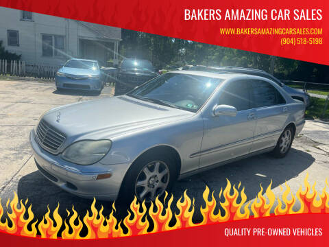 2000 Mercedes-Benz S-Class for sale at Bakers Amazing Car Sales in Jacksonville FL