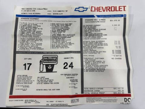 1994 Chevrolet Camaro Z28