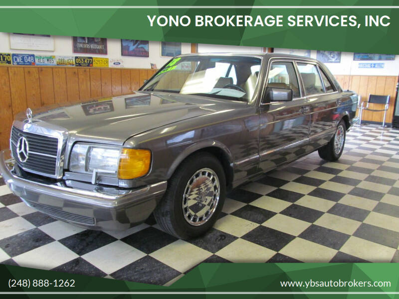 1988 Mercedes-Benz 560-Class for sale at Yono Brokerage Services, INC in Farmington MI