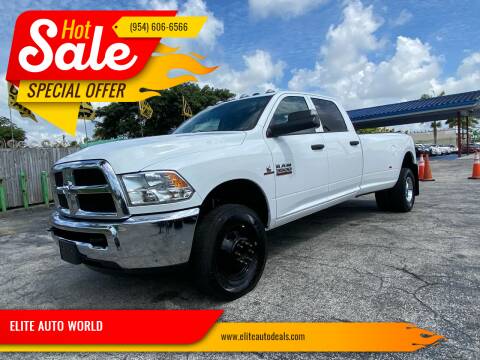 2018 RAM Ram Pickup 3500 for sale at ELITE AUTO WORLD in Fort Lauderdale FL