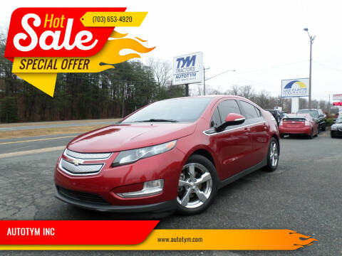 2013 Chevrolet Volt for sale at AUTOTYM INC in Fredericksburg VA