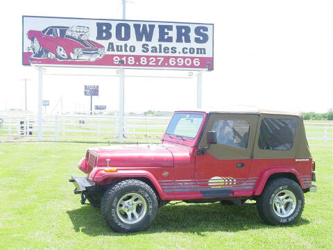 1989 Jeep Wrangler for sale at BOWERS AUTO SALES in Mounds OK