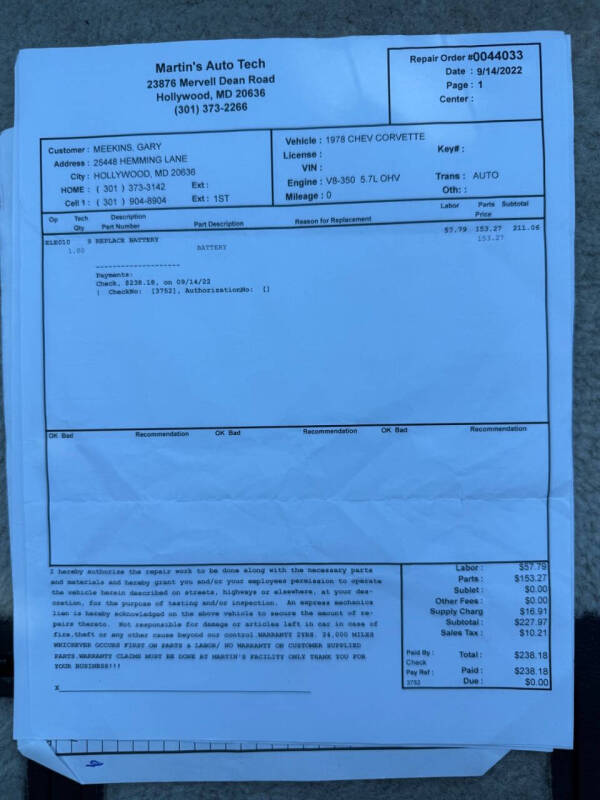 1978 Chevrolet Corvette