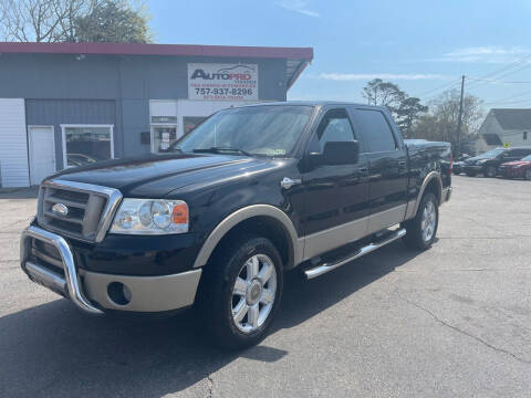 2008 Ford F-150 for sale at AutoPro Virginia LLC in Virginia Beach VA